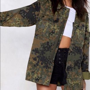 Nasty Gal camo jacket! NWOT, never worn.